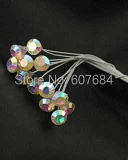1 pack lot Small Rhinestone Picks Pins Wedding Bouquet For Wedding Flowers Decoration Corsage Floral