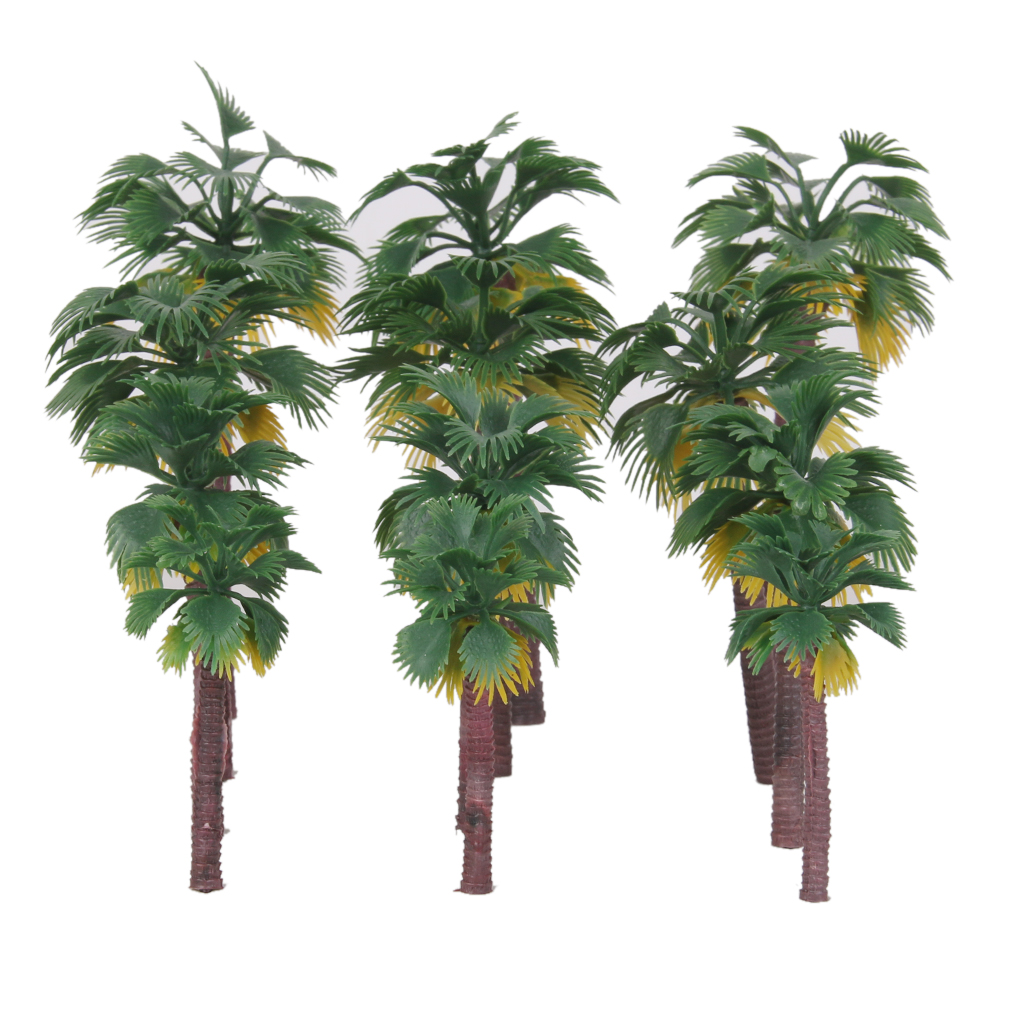 Plastic Green 1:200 1:100 Scale Sword Grass & Palm Tree Accs for Warhammer