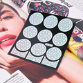 High Quality 2016 New 1sheet Nail Irregular Grid Pattern Stamping Nail Art Tips Manicure Stencil Nail