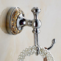 Free Shipping Wholesale And Retail Wall Mounted Scarf Coat Hat Rack Bright Chrome Towel Hooks Towel