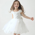 hight quality Children s wedding dress girls princess dress suspenders baby birthday kids clothes