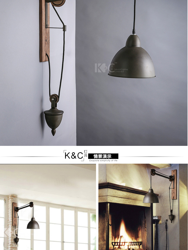 Online Cheap Wholesale American Country Style Wall Light Industry Retro Bar Creative Single Head ...