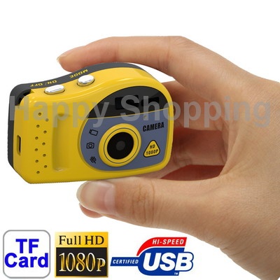 T7000 Yellow 1080P Mini Digital Camera Mini DV 3 0 Mega Pixels Support TF Card