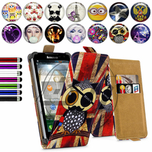 For Lenovo A820 4 5inch Universal Cartoon Flip leather Cover Case Card Holder Cell Phone Cases