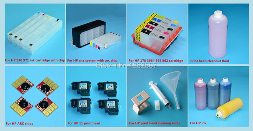 Description Picture 6 of item4Color 85ML Universal DIY Ciss Tank With Pipeline For HP/CANON/EPSON/BROTHER Printers Without Cartridge And Chip Bulk Ink System