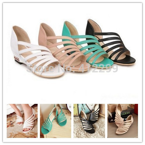 2014-New-Women-Sandals-Summer-Fashion-Roman-sandals-hollow-low-heel ...
