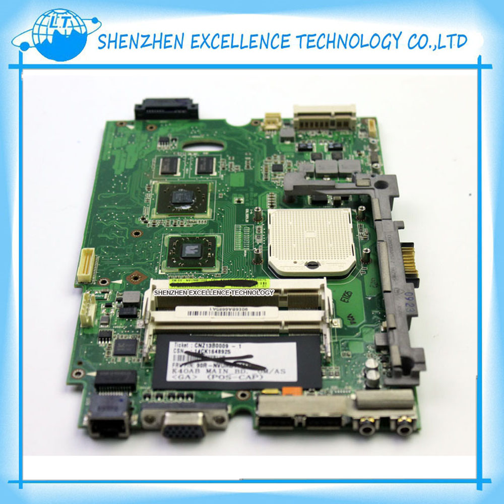 Фотография Original for Asus K40AB rev:2.1 laptop motherboard K50AB X5DAB K40AF K40AD K50AF K50AD X8AAF X5DAF DDR2 Mainboard Tested perfect