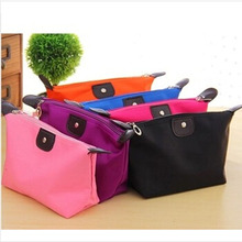 Hot Free shipping handbags New Lady Cosmetic Bag Makeup Folded Bag Purse Pouch Zipper Pen Pencil Brush Case Cosmetic X02