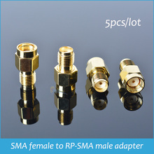 5pcs SMA female to RP-SMA male adapter connector jack plug Partitioned price Drop Shipping