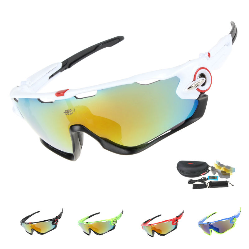Image of EOC Professional Polarized Cycling Glasses Bike Goggles Driving Fishing Outdoor Sports Sunglasses UV 400 3 Lens TR90 6 color