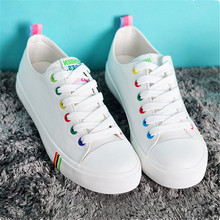 2015 spring and autumn women new white pink blue black canvas shoes female students low upper breathable lace-up casual flats