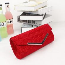2015 New Fashion Crystal Diamonds Lace Evening Bags Wedding Partty Clutch Bag Hand Bags For Women Cocktail Shoulder Bag