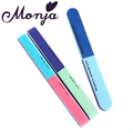 3pcs set Article 7 sides frosted Nail Files Fake nails article polishing grinding mill Manicure tools