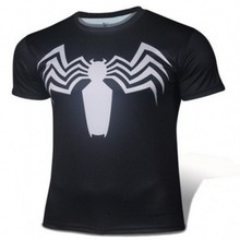 Men T Shirt Fashion Short Sleeve Spiderman Superman Venom Captain America Batman Iron Mans T Shirt