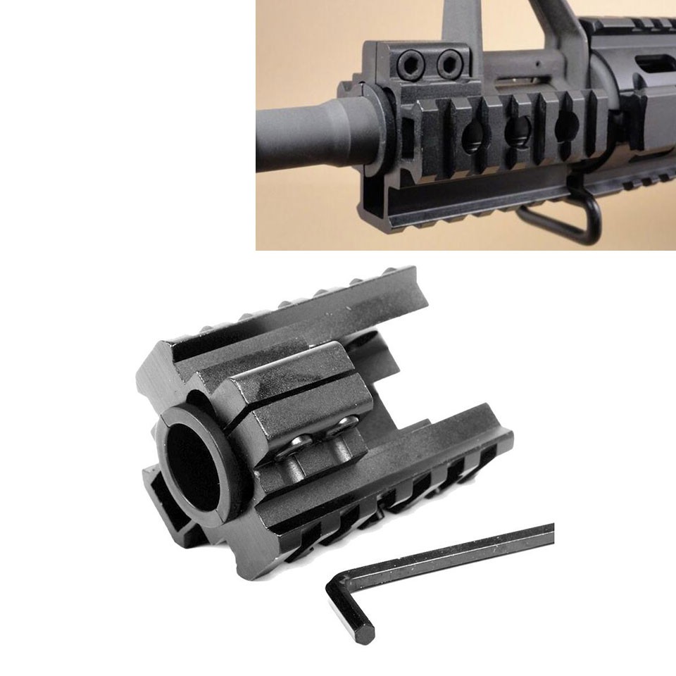 New Tactical Weaver Picatinny 20mm Tri-Rail Barrel mount For Rifle scope Lights 