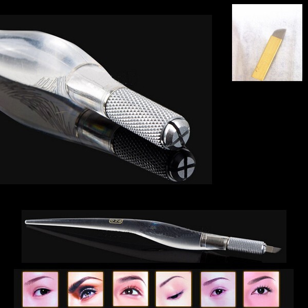 Free-Shipping-2pcs-lot-L14-White-Professional-Manual-Tattoo-Permanent-Makeup-Eyebrow-Pen-with-Unique-Appearance-Design-4