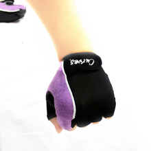 Women Gloves Purple horizontal bar dumbbell exercise fitness ladies sports gloves 
