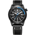 YELANG V1009 mens leather strap 316L steel pvd paintcoat army military waterproof self luminous sports wristwatch