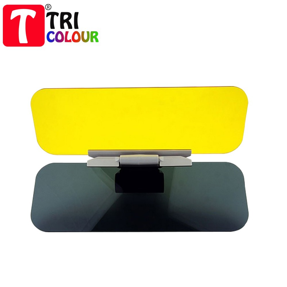 Image of TRICOLOUR HD Car Anti-dazzle Clear View Goggles Day Night Vision Driving Mirror Sun Visors #H06130