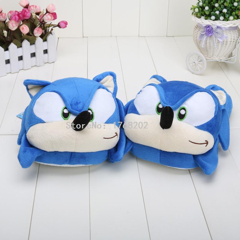 sonic the hedgehog plush slippers