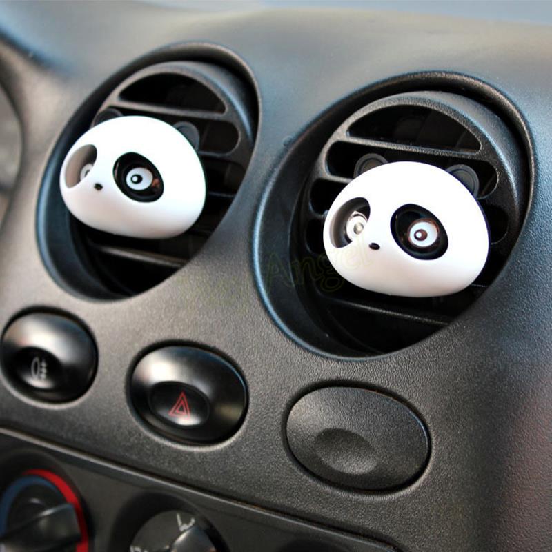 Image of 2016 car-styling Panda Car Perfumes 100 original 5ml Solid Air Freshener OEM Air Conditioning Vent Flavoring In the Car parfums