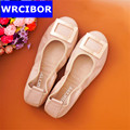 Flat Loafers Women Genuine Leather Mother Shoes Big Size 34 43 2017 Moccasins Women s Soft