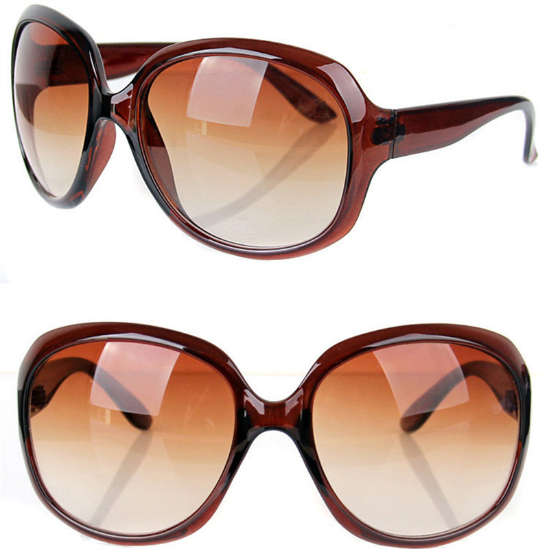 Image of Fashion Retro oversized Round Sunglasses Women Brand Designer Sun Glasses bamboo Women's Glasses Female Goggle UV400 Eyeglasses