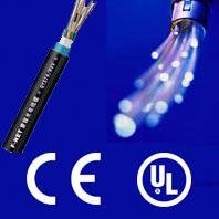 Waterproof fiber optic cable with CE and ISO C1