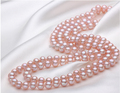 Noble Elegant 100 real pearl necklaces AAA highlight pearl 80cm 32inch necklaces gifts for women Jewelry