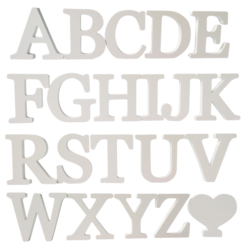 Image of 2016 new diy stickers letter 3d English Wedding love letters Decorative wooden Letter Alphabet Wedding Gift wall Decoration
