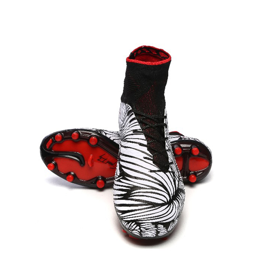 zebra soccer cleats