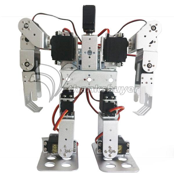 11DOF Biped Robotics 2-Legged Stand Humanoid Robot Frame Kit with Servo Metal Horn & Servo