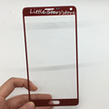 AAA Original New For Samsung Galaxy Note 4 N910 N910F Red Outer Front Screen Glass Lens