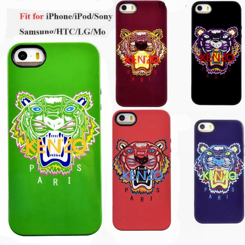 2015 New Luxury KENZOE Steller Tiger Mobile Phone Case Cover For Apple Iphone 4 4s 5
