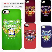 2015 New Luxury KENZOE Steller Tiger Mobile Phone Case Cover For Apple Iphone 4 4s 5