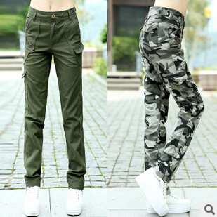 joggers pants camouflage fatigue 4xl cargo army womens sport
