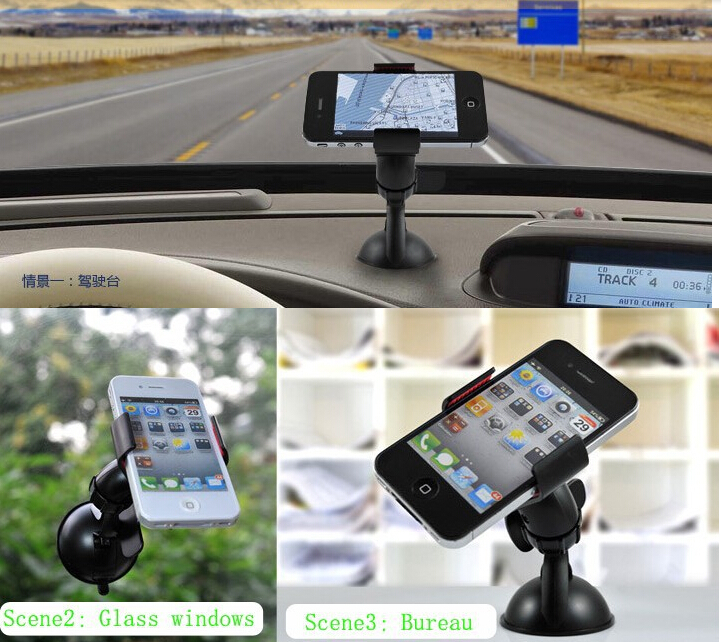 Car Stick Windshield Mount Stand Holder for Cellphone Mobile Phone GPS Universal 09OO
