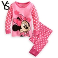 Girls Pajamas 95 Cotton Cartoon Suit Kids Children Clothing Set 2 Pcs Long Sleeve Sleep Night