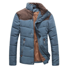 2015 New Arrival Mens Winter Jackets Men s Coat Collar Stitching Faux Suede Cotton padded Clothes