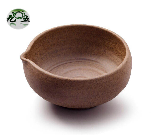 Superfine Matcha Bowl With cute smooth mouth Ceramic Japanese Tea Accessories Brown color