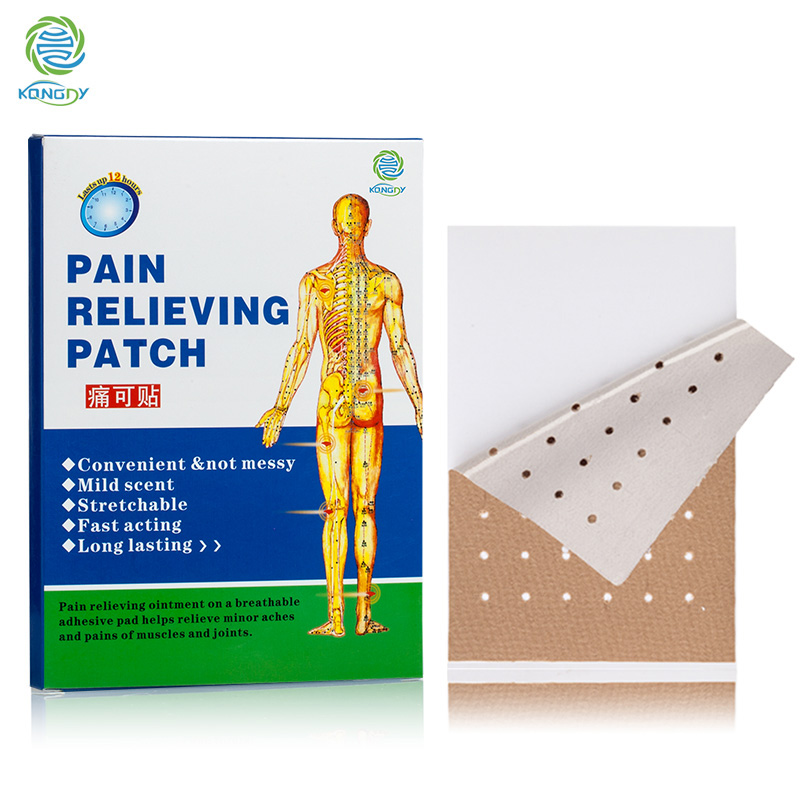 Image of 6 Pieces/2 Bags/Box Fabric Herbal Pain Relief Patch 7x10CM Chinese Back Pain Plaster Heat Pain Relief Health Care Naturally