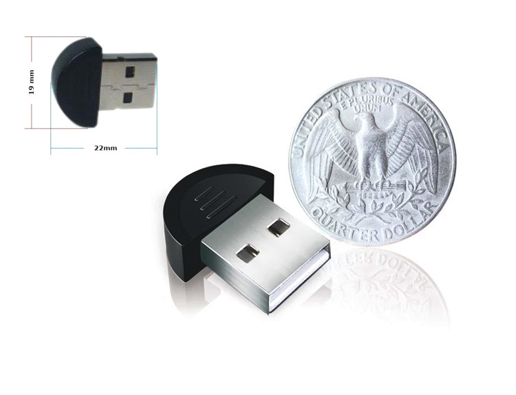 Bluetooth USB 2 0 Dongle Adapter smallest bluetooth adapter V2 0 EDR USB Dongle 100m PC