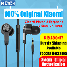Original Xiaomi Piston 3 Earphones Xiaomi Hybrid In-ear Earphones Mi Piston 2 3 4 with Mic for Hifi Xiaomi Phones PC 3.5mm