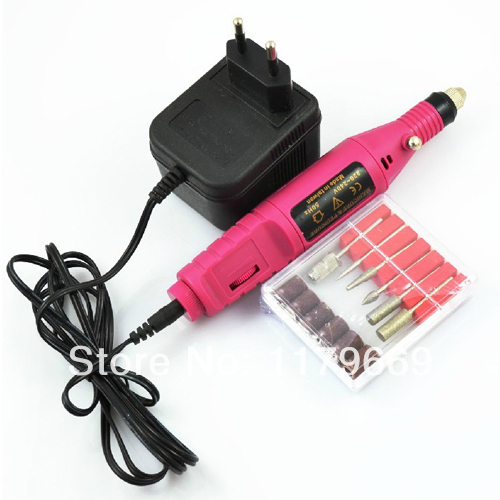 Image of Wholesales Nail Art Cosmetic Tools Electric Nail Grinding Machine Red with Free Shipping A3023 262n2B