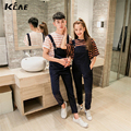 2016 New Lovers corduroy The fabric pants men s New clothing male jumpsuit straps tooling casual