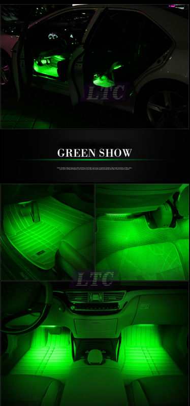 Car atmosphere lights-green