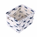 Linen Desk Storage Box Holder Jewelry Cosmetic Stationery Organizer for Home Office Workshop Garage