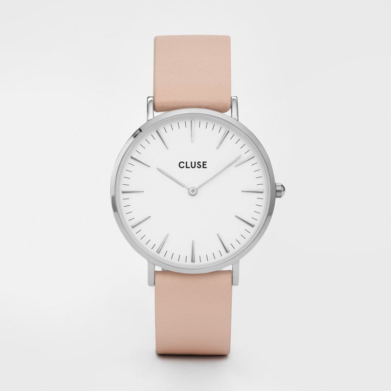 Image of Cluse Quartz-Watch Men Famous Brand khaki Leather Band Wrist Watches Relojes Hombre 2016 Montre Homme Erkek Kol Saati Wristwatch