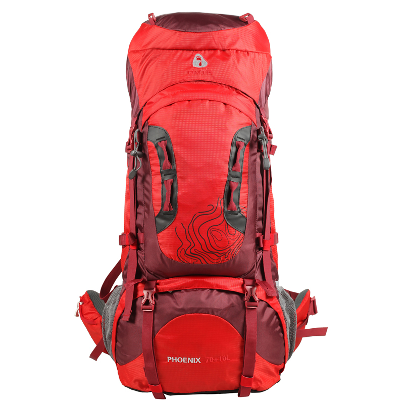 Outdoor mountaineering bag female male double-shoulder travel bag sports backpack 70 10l professional backpack syncronisation