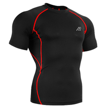 2016 Men’s Multifunctional Fitness Compression Shirt Running Fitness Tight Short Sleeves for Golf/Baseball/ Softball/Running